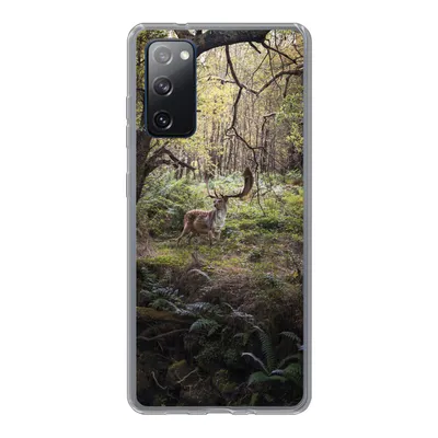 Produktbild von MuchoWow® Handyhülle Schutzhülle Hülle für Samsung Galaxy S20 FE Waldtier - Hirsch - Sonne Silikon Softcase Handy Hülle - Abdeckung