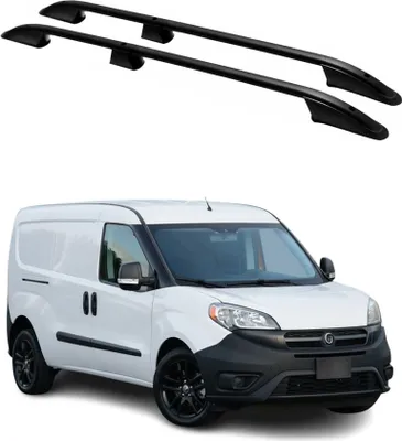 Image de Barres de toit longitudinales pour Opel Combo D 2012-2019 L2 Long Aluminium Noir