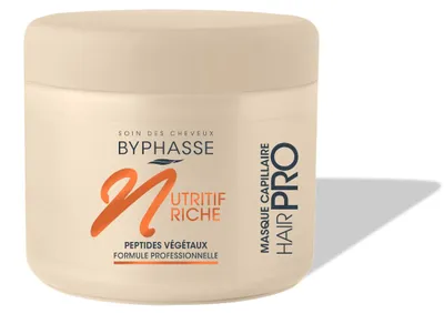 Produktbild von Byphasse, Hair Pro, Crememaske zur Haarbehandlung, Nutritiv Riche, 500 ml