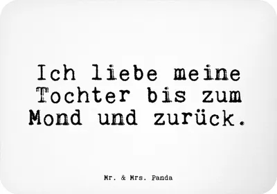 Produktbild von Mr. & Mrs. Panda magnet Ich liebe meine Tochter... - Weiß - Geschenk, Familie, Sprüche, Tochter, Mutter, zettelhalter, haftmagnet, whiteboardmagnet, Muttertag