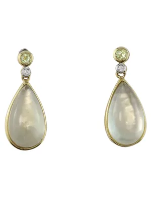 Produktbild von MIAMAR 1120292 Damen Ohrringe 14 Karat (585) Gelbgold Gold weiß