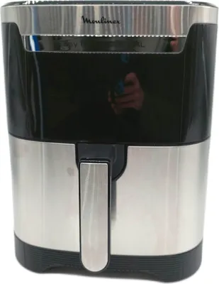Produktbild von Moulinex Easy Fry & Grill XXL, Heißluftfritteuse, 6,5 l, 1,5 kg, Einzelbild, Schwarz, Edelstahl, Berührung