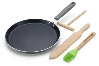 Image de Set de 1 poêle de cuisson 26 cm en aluminium avec 3 ustensiles de cuisine sans PFAS Elo Ducato