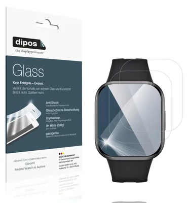 Obrázok produktu pre 2 ochranné fólie pre hodinky Xiaomi Redmi Watch 6 Active – nárazuvzdorná fólia 9H, vyrobená z tvrdeného skla