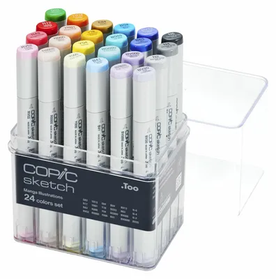 Produktbild von COPIC Marker sketch, 24er Set "Manga Illustration"