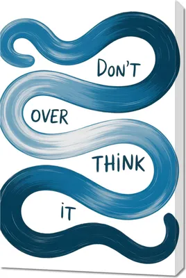 Immagine prodotto di Quadro 60x90 cm Motivazionale Affermazione Retro Vintage Per il salotto Overthink