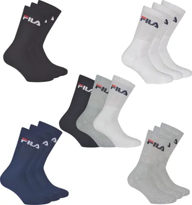 Produktbild von Fila crew tennis socken 3-pack uni weiße größe 43-46