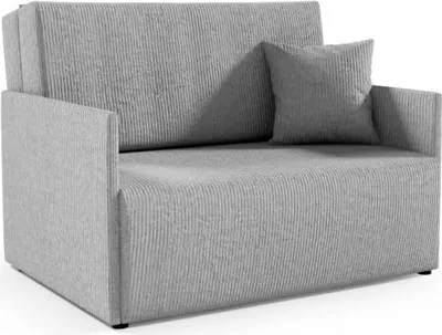 Zdjęcie produktu dla LIKMA Sofa 3 osobowa Olita Szara 137 cm z Funkcją Spania, Pojemnikiem na Pościel, Sofa w Tkaninie Anafi 2
