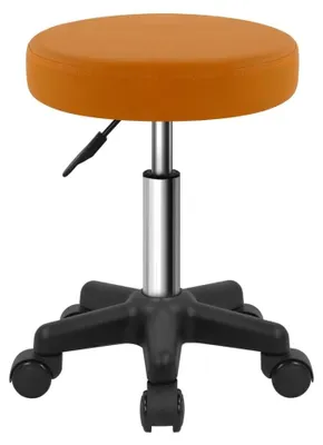 Produktbild von Rollhocker Drehhocker Friseurhocker - Höhenverstellbar 43,5-59 cm - Dunkelgrün - Für Salon und Massage