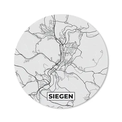 Produktbild von MuchoWow® Mauspad Mousepad Stadtplan - Deutschland - Siegen - Karte 40x40 cm - Mousepads - Maus Mat - Pad - Mausunterlage - Schreibtisch Accessoires