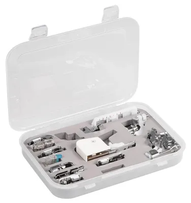 Nähmaschinen-Nähfuß-Set, 15-teilig, multifunktional, mit Koffer