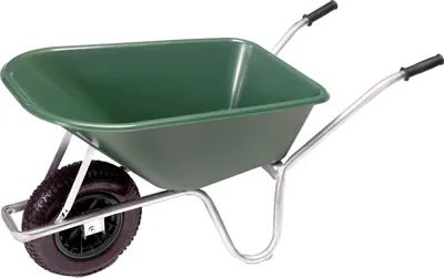 Produktbild von Pro-Bau-Tec Gartenschubkarre Grün 100L PP-Mulde Tragkraft 120kg