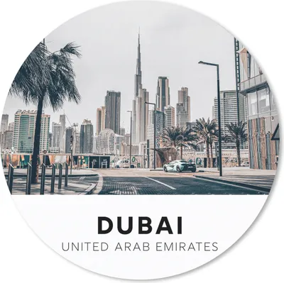 Produktbild von MuchoWow® Mauspad Mousepad Dubai - Straße - Skyline 20x20 cm - Mousepads - Maus Mat - Pad - Mausunterlage - Schreibtischmatte