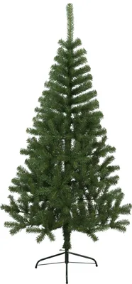 Productafbeelding van Kerstboom 'Kanada' - Hoogte: 180 cm, Diameter: 98 cm - Kleur: groen - Met metalen voet - Geschikt voor buiten