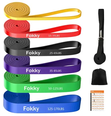 Produktbild von Fokky Fitnessbänder, Resistance Bands Set mit 6 Stufen