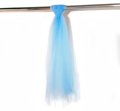 Organza-Stoff 3 m x 160 cm, blau, Tüll, Dekostoff