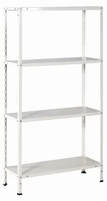 Image de IRONSIDE 100363/SOLID50 Étagère à visser Promo blanc 150 x 75 x 30 cm