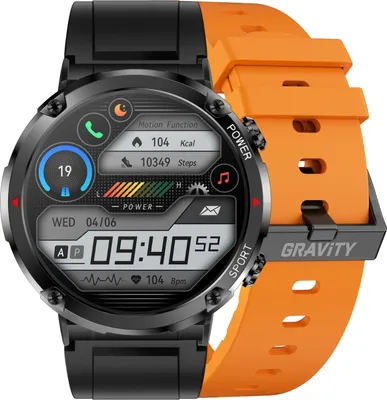 Obrázek produktu pro Chytré hodinky Gravity GT21-2 + oranžový silikonový řemínek