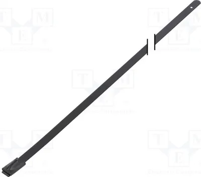 Produktbild von 10x Kabelbinder 445N W: 4,6mm BC44-520 Kabelbinder - Metall L: 520mm Edel