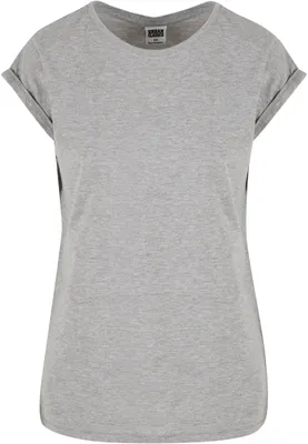 Produktbild von Urban Classics Damen T-Shirt Ladies Extended Shoulder Tee, T-Shirt mit überschnittenen Schultern, aus Baumwolle, erhältlich in vielen Farben, Grey, L