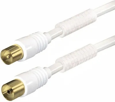 Obrázek produktu pro Hapena 12721, 2 m, koaxiální, koaxiální, bílá