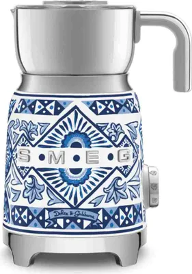 Produktbild von SMEG Milchaufschäumer 50's Style Dolce & Gabbana Blu Mediterraneo MFF01DGBEU