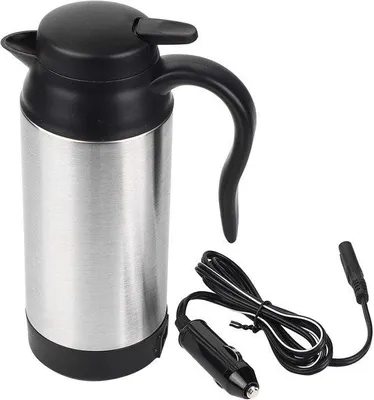 Zdjęcie produktu dla Elektryczny kubek termiczny do samochodu 12 V, 750 ml, ze stali nierdzewnej