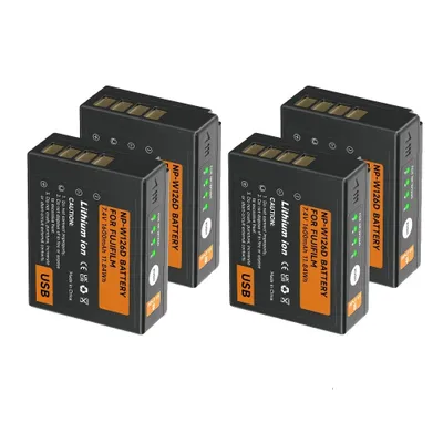 Zdjęcie produktu dla Bateria NP-W126, pojemność 1600 mAh, port ładowania USB-C, 4-częściowa bateria