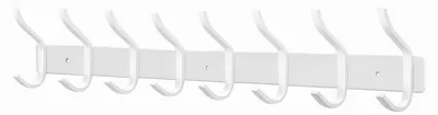 Obrázek produktu pro Nástěnná skříňka s 8 háčky z nerezové oceli, minimalistický design
