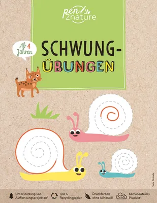 Produktbild von Schwungübungen für Kinder ab 4 Jahren. Übungen für Vorschulkinder