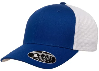 Image de Casquette Flexfit « 110 » Trucker TN1142 (taille unique) (bleu roi/blanc)