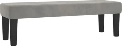 Obrázok produktu pre lavica vidaXL Light Grey 100x30x30 cm Velvet