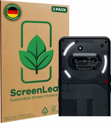 Produktbild von 2x ScreenLeaf Schutzfolie für Nothing Phone (3a) (NUR Kameraschutz) Displayschutz Display Schutz Folie Klar Transparent
