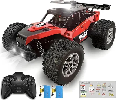 Produktbild von Fernbedienbarer Monster Truck 1:20 für Kinder mit LED Licht und 60 Minuten Spielzeit