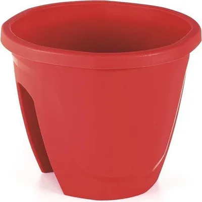 Productafbeelding van Bloempot voor balkonplanten, kleur: smaragdgroen, inhoud: 7,5 liter, afmetingen: 30x30x25 cm, met drainage systeem voor een gezonde plantverzorging