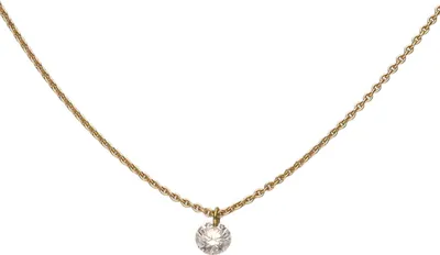 Produktbild von Collier Brillant 0,1 Ct. W/SI mit Ankerkette 750 Gold Gelbgold 42-45cm Halskette