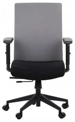 Immagine prodotto di Sedia da ufficio ergonomica girevole RIVERTON F/L, braccioli regolabili, seduta scorrevole (avanti-indietro), nero/grigio