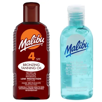 Produktbild von Malibu Sonnenschutzöl LSF 4 200 ml + After Sun Gel 100 ml