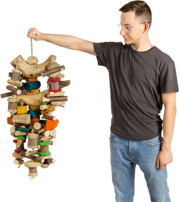 Produktbild von Wooden Giant - Riesiges Spielzeug für große Papageien - 6,5 kg