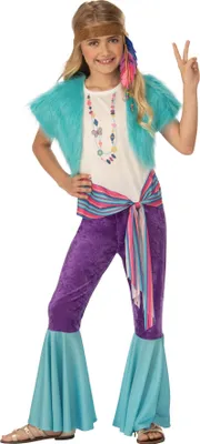 Produktbild von Kinder Hippie Mädchen Kostüm