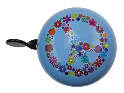 Produktbild von Fahrradklingel Peace 60 mm - bbeBells 52310 - Glocke Klingel Läute Schelle