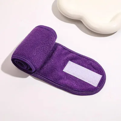 Immagine prodotto di Fascia per capelli in morbida microfibra per i momenti di benessere - viola