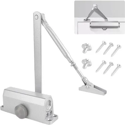 Productafbeelding van Automatische hydraulische deursluiter 45-65 kg instelbaar - veerdeurdranger met vergrendelingsfunctie - commercieel en privégebruik