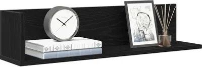 Produktbild von "2026 Promotion" Wandregale 2 Stk. - Hohe Qualität - Schwarz 75x16,5x16,5 cm Holzwerkstoff - Wandregale CC32030