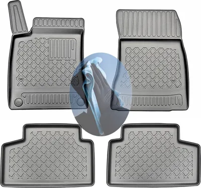 Produktbild von Z522134 TPE-Gummifußmatten kompatibel mit  Mercedes GLB-Klasse 4Matic Allradantrieb X247 Steilheck Geländewagen SUV 5-türer 2019- 5-/7-Sitzer, 1. + 2. Sitzreihe