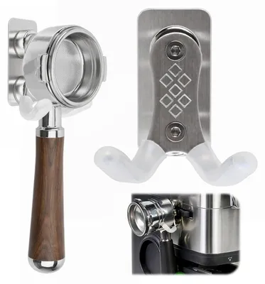 Magnetischer Filterhalter, 6,3×5,3 cm, Silber, für Espressomaschinen