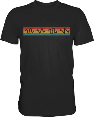 Produktbild von Synthesizer Audio Wellenform Synth Rave Analog T-Shirt – Black / S