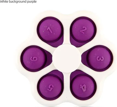 Zdjęcie produktu dla Pop It Finger Gyro Dekompresja Toy Foxmind Spining Top Purple na białym