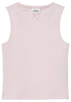 Immagine prodotto di Maglietta senza maniche da bambina s.Oliver Junior, modello slim fit, con fiocco