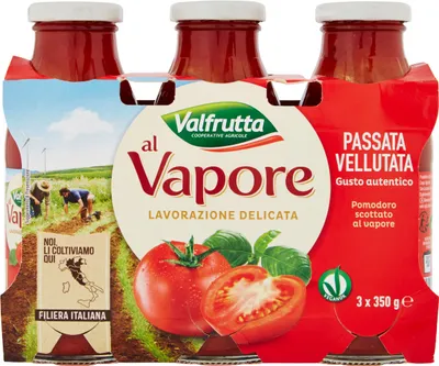 Produktbild von Passata Vellutata al Vapore 350g x 3 - Valfrutta